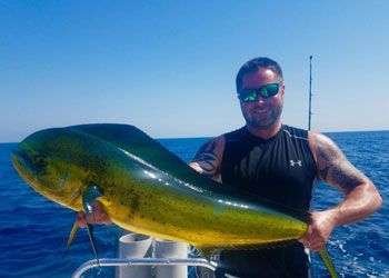 Rainbow Runner Tamarindo full day charter mahi-mahi