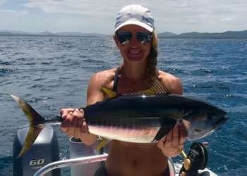 Rainbow Runner Tamarindo half day charter tuna