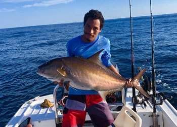 Rainbow Runner Tamarindo half day charter amberjack