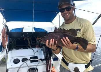Rainbow Runner Tamarindo half day charter grouper