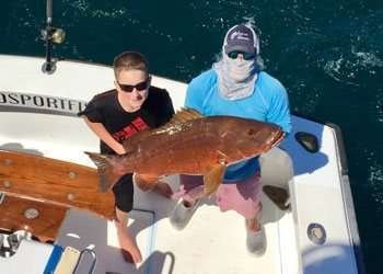 Talking Fish Tamarindo half day charter cubera snapper