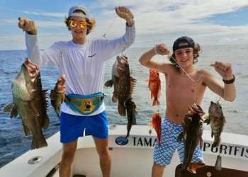 Talking Fish Tamarindo half day charter grouper